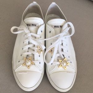 Miu Miu White Patent leather Sneakers size 37